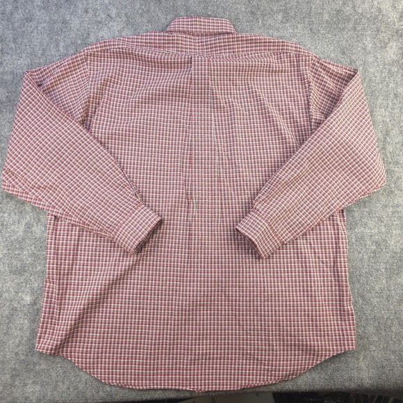 Ralph Lauren Blaire Shirt XL Long Sleeve Red Check Button Down Pony Cotton - Picture 7 of 8